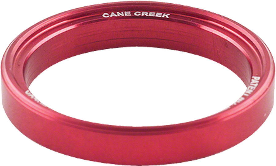 Cane Creek 110-Series Interlok spacer, 1-1/8" x 5mm - red