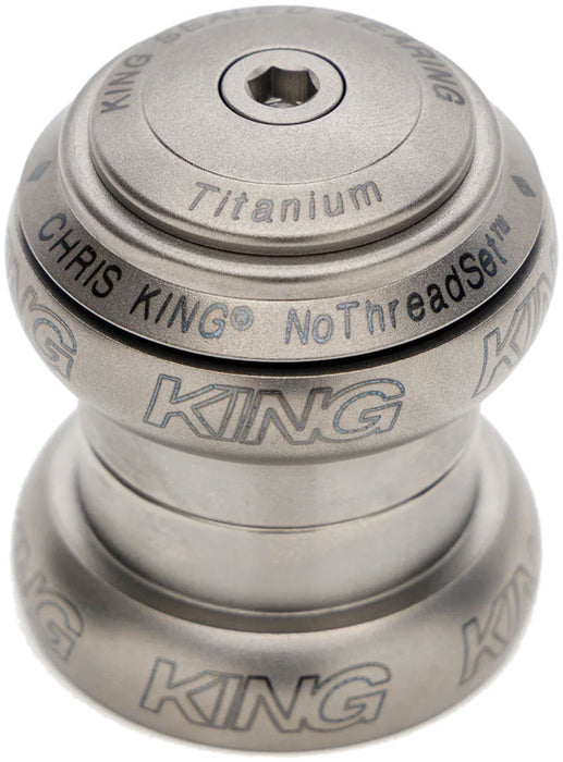 Chris King NoThreadSet Titanium Headset - 1-1/8", EC34 Upper / EC34 Lower, Titanium