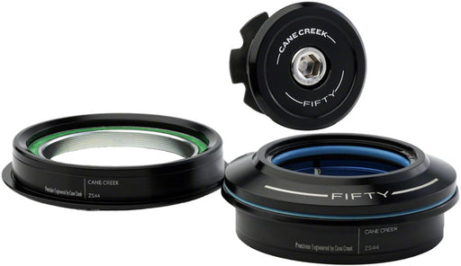 Cane Creek 50 Headset - ZS44/28.6/H8 Upper | ZS44/30/H8 Lower, Straight, Black