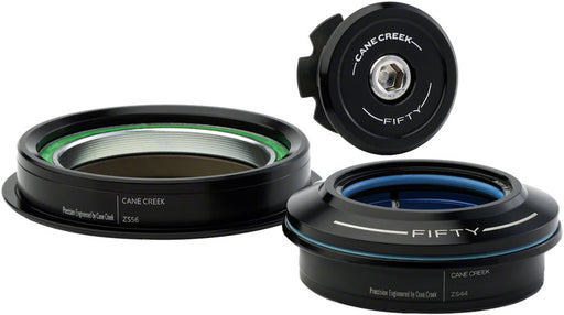Cane Creek 50 Headset - ZS44/28.6/H8 Upper | ZS56/30 Lower, Tapered, Black