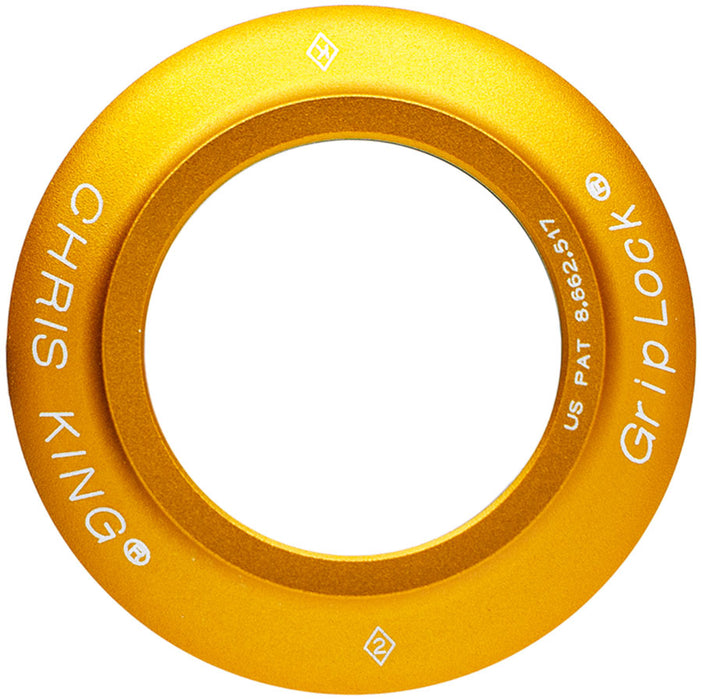 Chris King InSet 1/2/3/7/8 Headset Bearing Cap - ZS44, Matte Gold 50th Anniversary