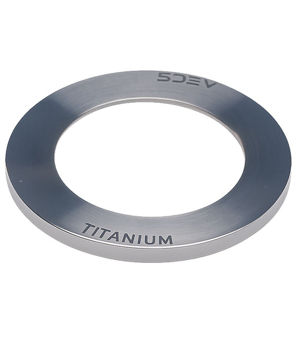 5DEV Titanium Headset Slam Cap - 1-1/8", 1mm, Raw Ti