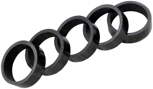Wheels Manufacturing Carbon Headset Spacer - 1-1/8", 10mm, Gloss, 5 pack