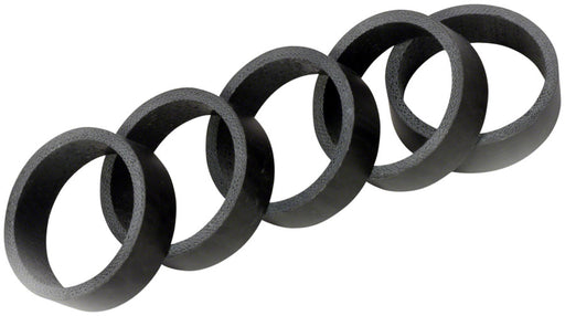 Wheels Manufacturing Carbon Headset Spacer - 1-1/8", 10mm, Matte, 5 pack