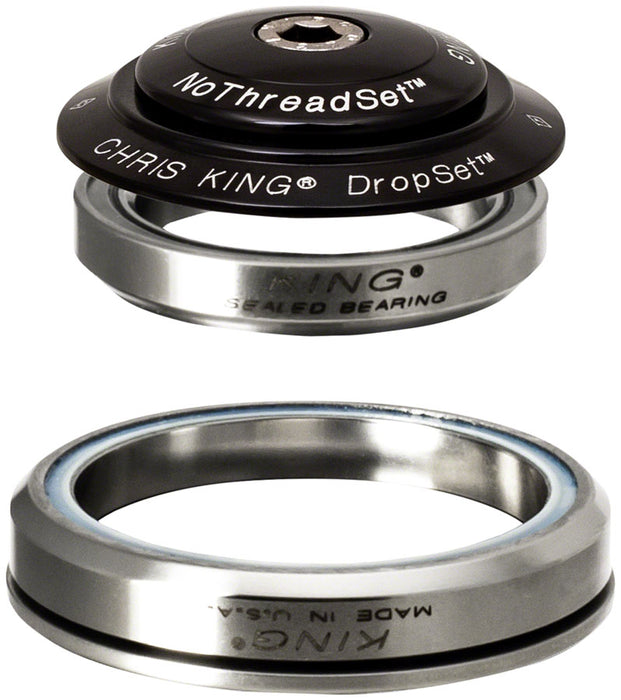Chris King DropSet 5 Headset - 1-1/8", 42/52mm, 45 Deg, Black