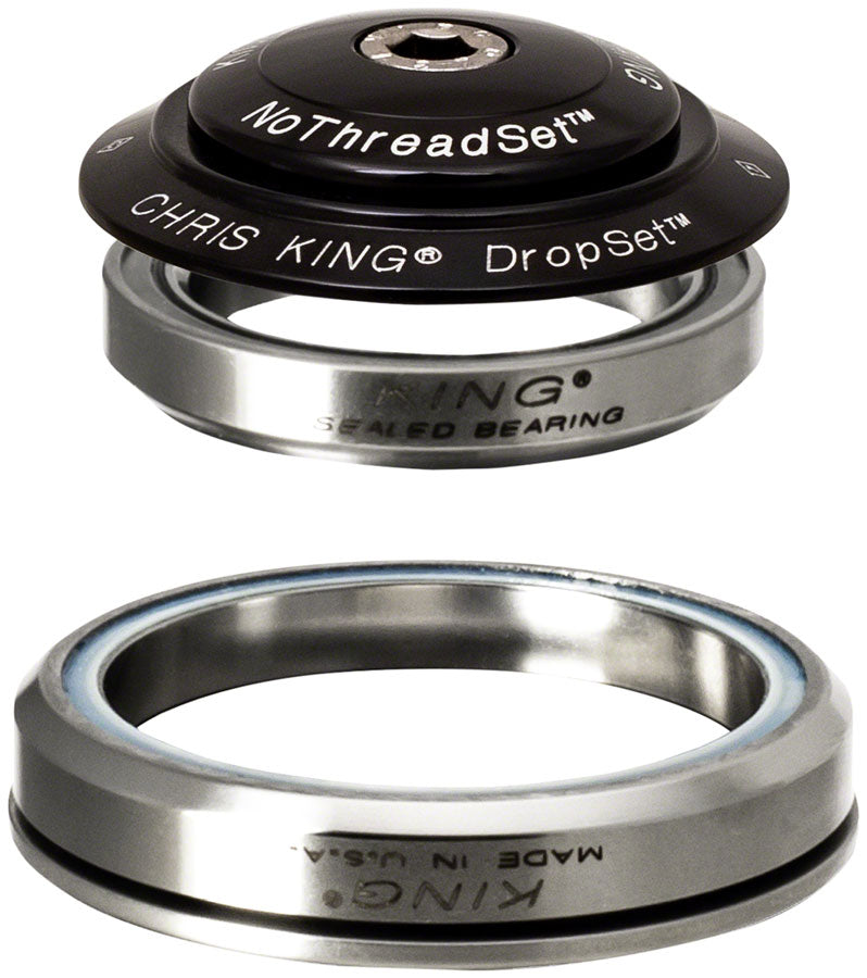 Chris King DropSet 5 Headset - 1-1/8", 42/52mm, 45 Deg, Black
