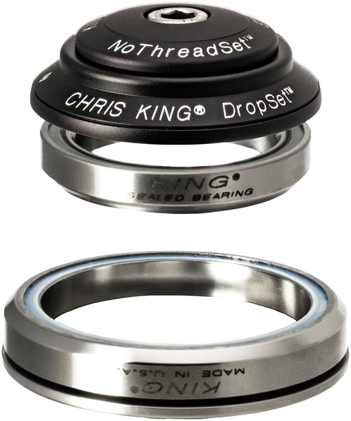 Chris King DropSet 3 Headset - 1-1/8 - 1.5", 41/52mm, 36 Deg, Matte Black