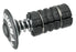 Profile Design Universal Gap Cap: fits 1" or 1-1/8" steerer tubes, Aluminum Top Cap, Black