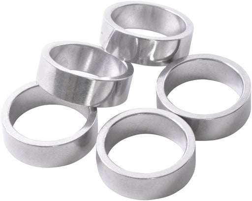 Wheels Manufacturing 10mm 1" Headset Spacer Silver Bag/5