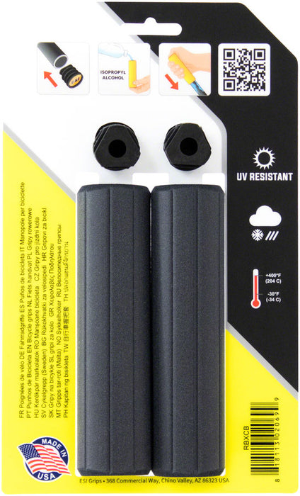 ESI grips MTB Ribbed Extra Chunky Silicone Grips, Black