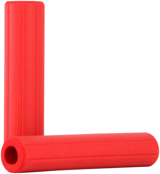 ESI grips MTB Ribbed Chunky Silicone Grips, Red