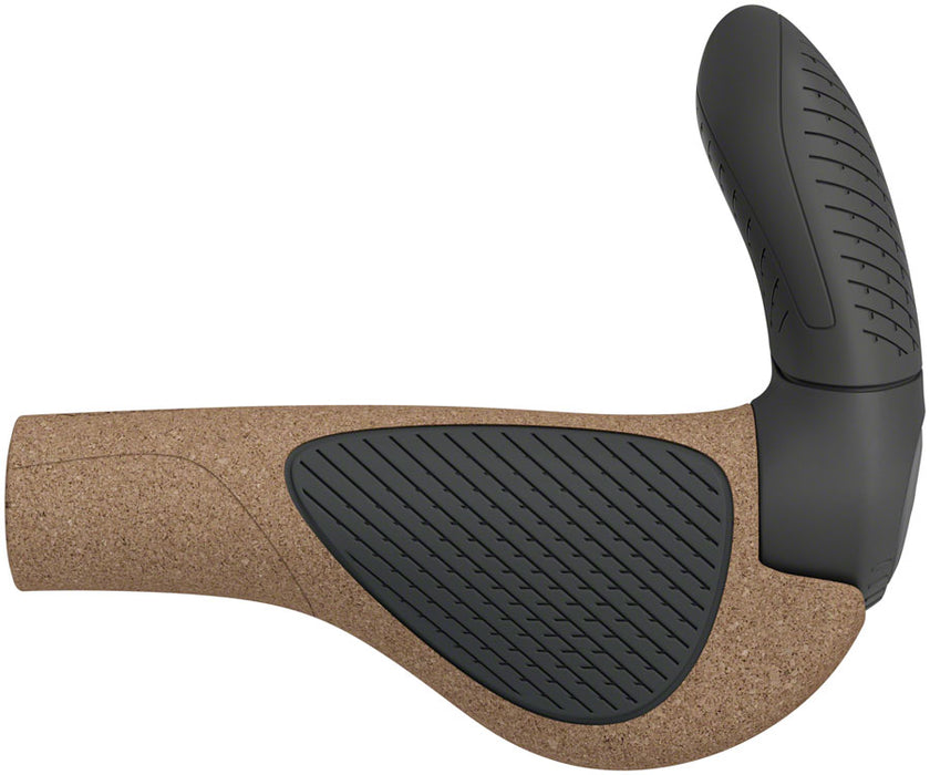 Ergon GP3 Evo BioKork Grips, Small, Brown/Black
