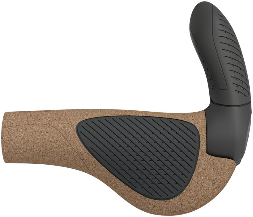 Ergon GP3 Evo BioKork Grips, Large, Brown/Black
