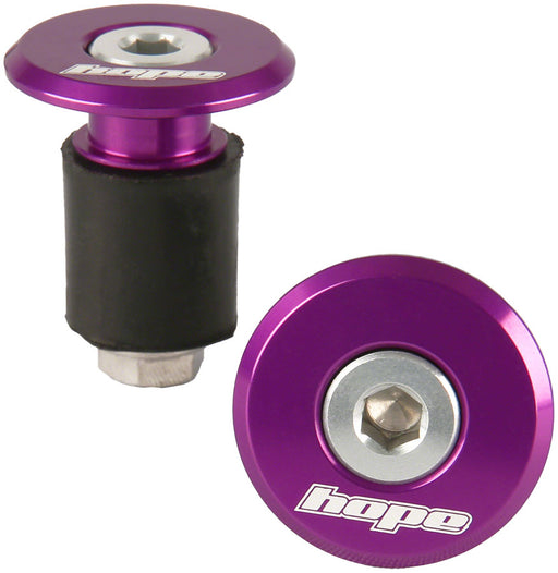 Hope Grip Doctor Bar End Plugs, Purple