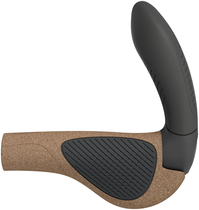 Ergon GP4 Evo BioKork Grips, Small, Brown/Black