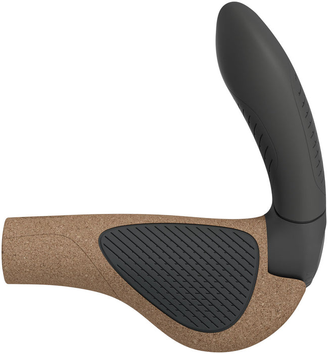 Ergon GP4 Evo BioKork Grips, Large, Brown/Black