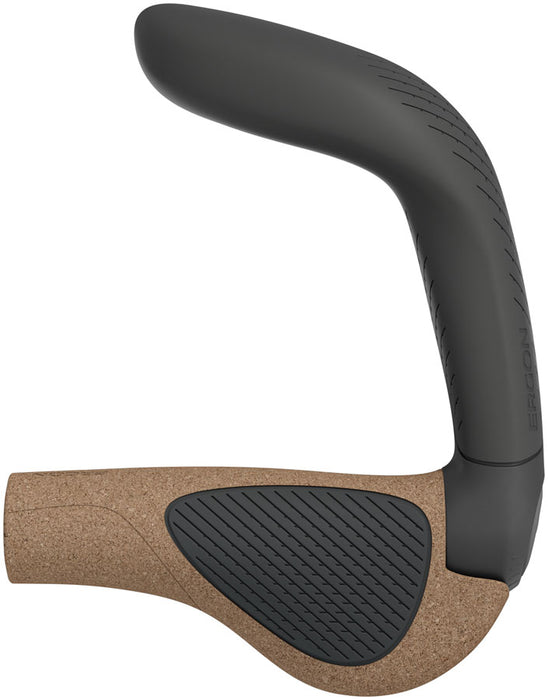 Ergon GP5 Evo BioKork Grips, Large, Brown/Black