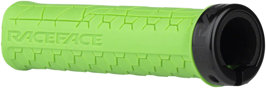 Race Face Getta Grip Lock-On Grips, (33mm) Green/Black
