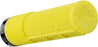 DMR Deathgrip Grips - Flangeless Thick Fluorescent Yellow Lock-On