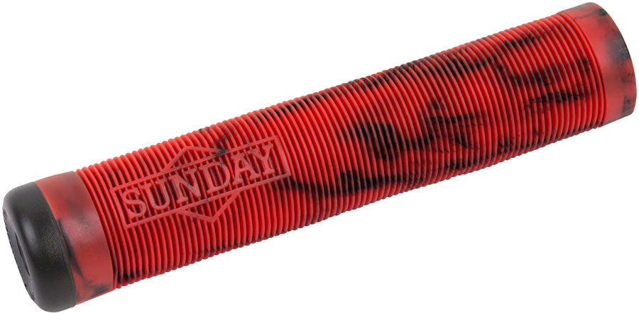 Sunday Cornerstone Grips 155mm Black/Red Swirl