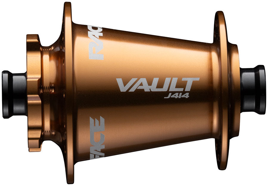 RaceFace Vault J-Bend 414 Front Hub - 15 x 110mm, 6-Bolt, Kashmoney Gold, 32H