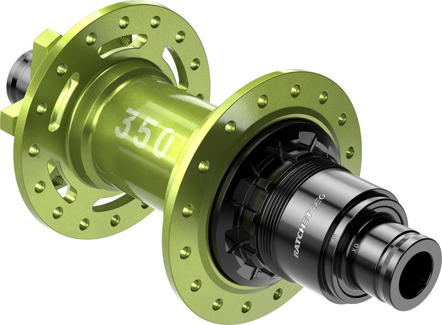 DT Swiss 350 DEG Rear Hub - 12 x 148mm, 6-Bolt, XD, Limited Edition Green, 32H, 72pt