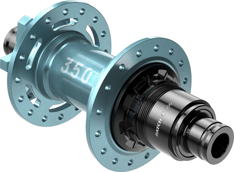 DT Swiss 350 DEG Rear Hub - 12 x 148mm, 6-Bolt, XD, Limited Edition Turquoise, 32H, 72pt