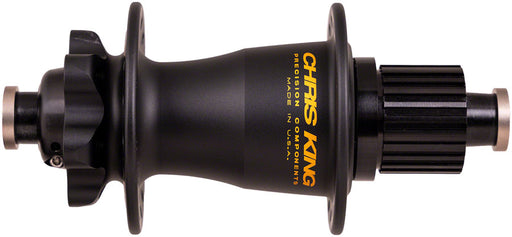 Chris King Boost Rear Hub - 12 x 148mm, 6-Bolt, MicroSpline, Matte Black/Gold, 32H