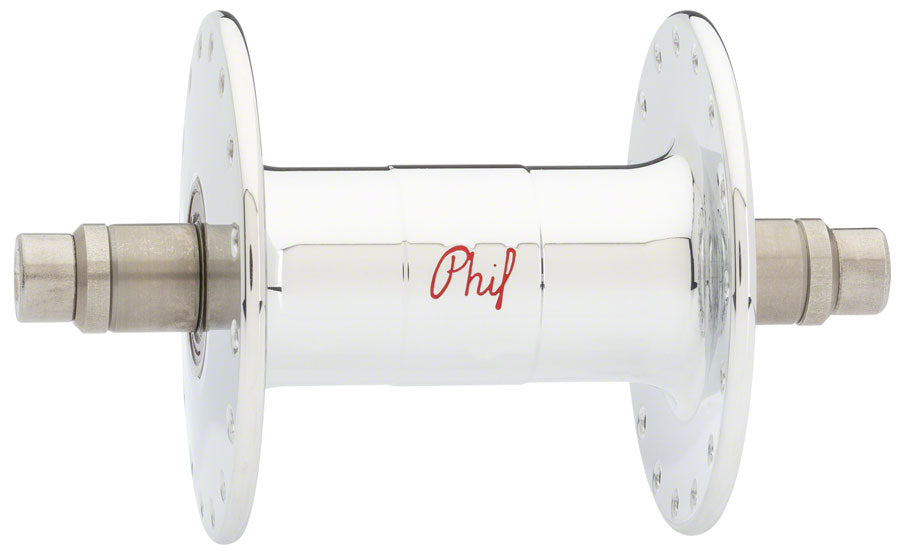 Phil Wood Track High Flange B-O F hub, 100x32h - sil