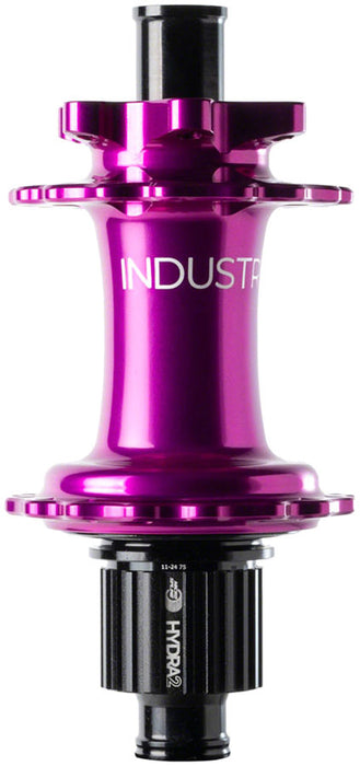 Industry Nine Hydra 2 Classic Rear Hub - 12 x 148mm, 6-Bolt, Micro Spline, Purple, 28H