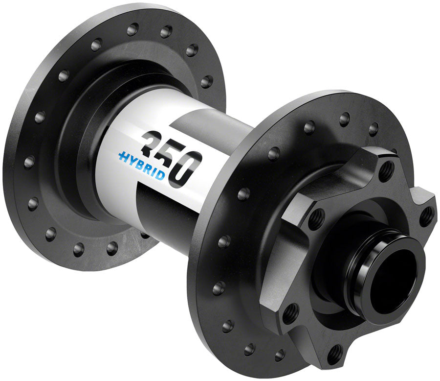 DT Swiss 350 Hybrid Front Hub - 15 x 110mm, 6-Bolt, Black, 36h