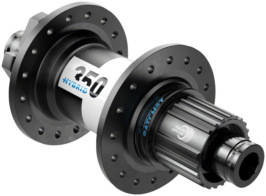 DT Swiss 350 Hybrid Rear Hub - 12 x 148mm, 6-Bolt, Micro Spline, Black, 36h, 24pt