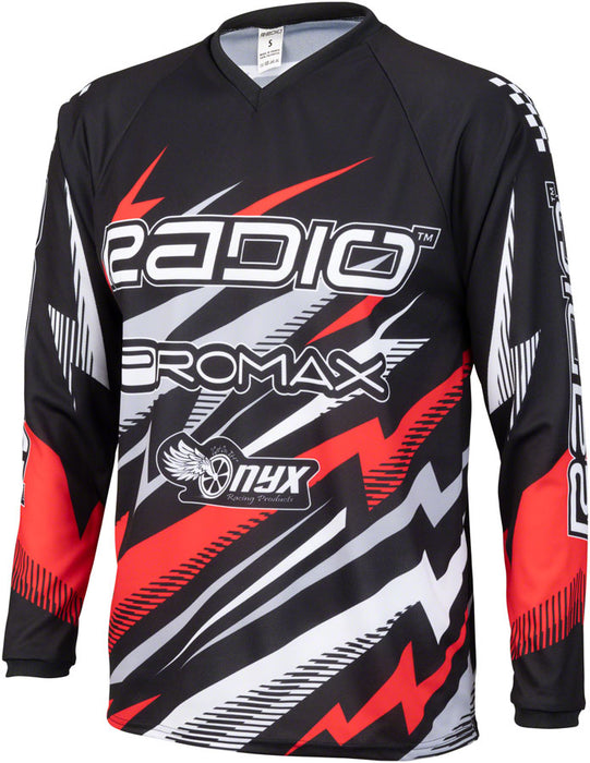 Radio Lightning BMX Race Jersey - Red, Long Sleeve, Men's, X-Small