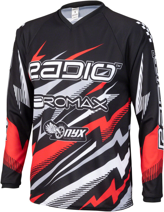 Radio Lightning BMX Race Jersey - Red, Long Sleeve, Men's, X-Small