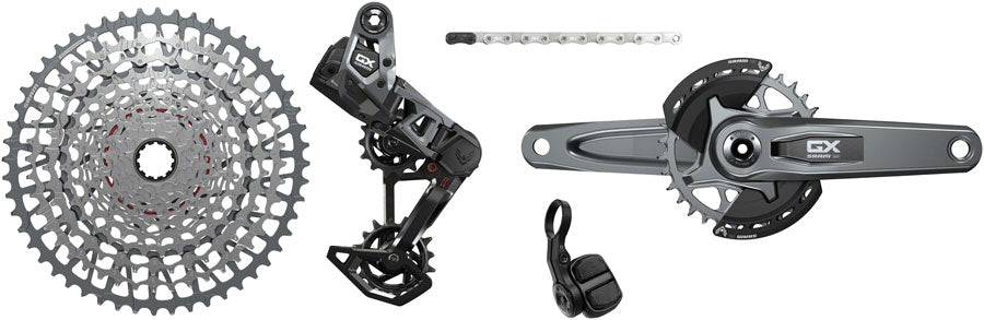 SRAM GX T-Type Eagle AXS Groupset, 165mm, Dark Polar