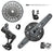 SRAM GX Eagle T-Type Ebike AXS Groupset - 160mm ISIS Crank Arms for Bosch, 36T Ring/Clip-On Guard, Derailleur, Shifter, 10-52t Cassette