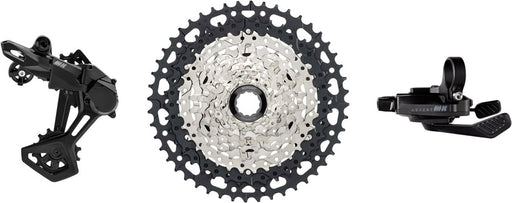 microSHIFT Advent MX 1x10-Speed Groupset - MX Trail Shifter, MX Rear Derailleur, Steel Cage, Clutched, 11-48t Cassette, For HG Driver