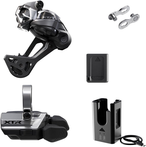 Shimano XTR M9250 Di2 Wireless Upgrade Kit - Includes M9250-SGS Rear Derailleur, M9250-R  Shifter, Battery, Charger, Quick Link