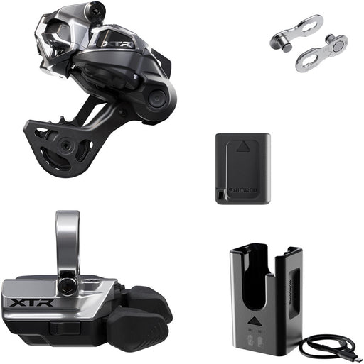 Shimano XTR M9250 Di2 Wireless Upgrade Kit - Includes M9250-GS Rear Derailleur, M9250-R  Shifter, Battery, Charger, Quick Link