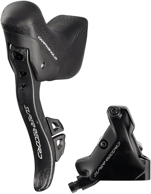 Campagnolo Super Record Ergopower Wireless Control Lever and Brake Caliper - Left/Front, 12-Speed, 140mm Hydraulic Disc Brake Caliper