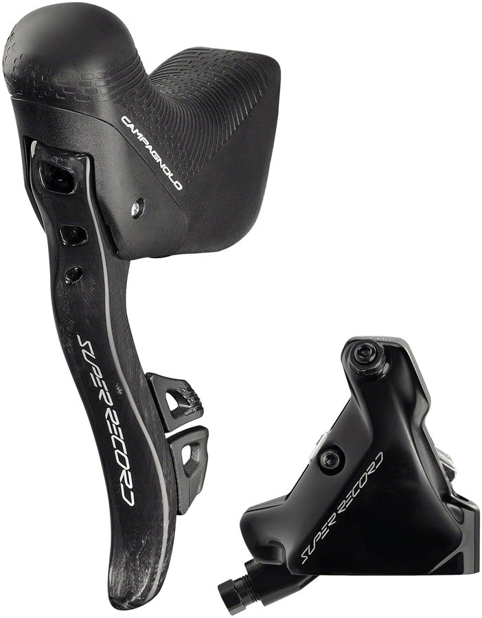 Campagnolo Super Record Ergopower Wireless Control Lever and Brake Caliper - Left/Front, 12-Speed, 140mm Hydraulic Disc Brake Caliper