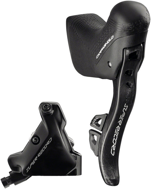 Campagnolo Super Record Ergopower Wireless Control Lever and Brake Caliper - Right/Rear, 12-Speed, 140mm Hydraulic Disc Brake Caliper