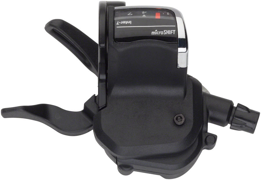 microSHIFT Internal Gear Flat Bar Trigger Shifter, Compatible with Shimano Nexus 7 Compatible
