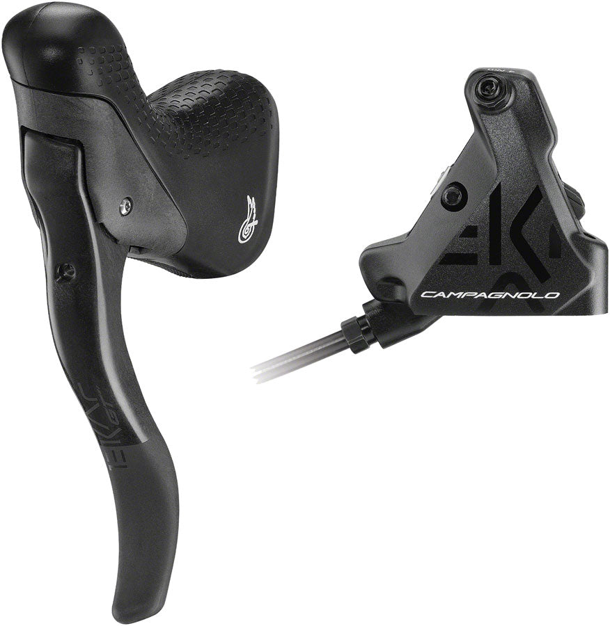Campagnolo EKAR GT Ergopower Brake Lever and Disc Brake Caliper - Left/Front, For 1x 13-Speed, 140mm Flat Mount Hydraulic Caliper, Black