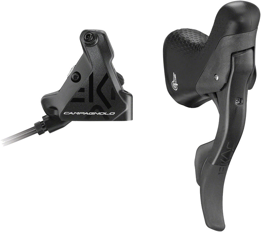 Campagnolo EKAR GT Ergopower Shift/Brake Lever and Disc Brake Caliper - Right/Rear, 13-Speed, 140mm Flat Mount Hydraulic Caliper, Black