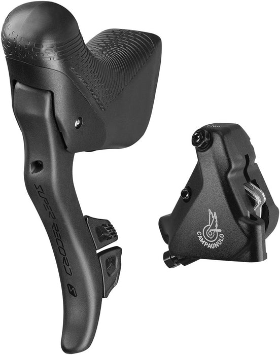 Campagnolo Super Record S Ergopower Wireless Control Lever and Brake Caliper - Left/Front, 12-Speed, 140mm Hydraulic Disc Brake Caliper