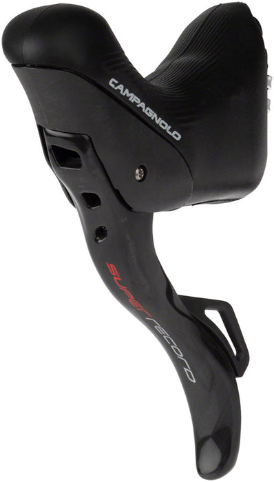 Campagnolo Super Record Ergopower EPS Hydraulic Brake/Shift Lever and Disc Caliper - Left/Front, 12-Speed, 140mm Flat Mount Caliper, Black