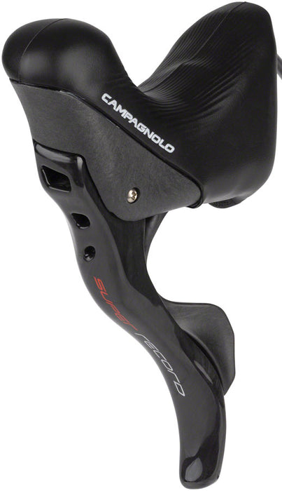 Campagnolo Super Record Ergopower Hydraulic Brake/Shift Lever and Disc Caliper - Left/Front, 12-Speed, 140mm Flat Mount Caliper, Black