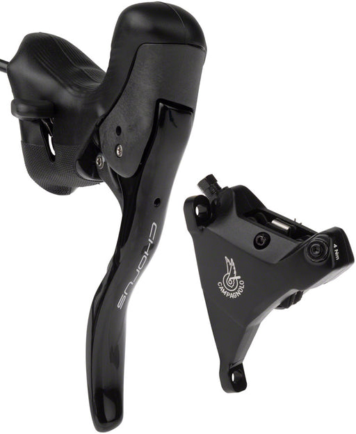Campagnolo Chorus Ergopower Hydraulic Brake/Shift Lever and Disc Caliper - Left/Front, 12-Speed, 160mm Flat Mount Caliper, Black