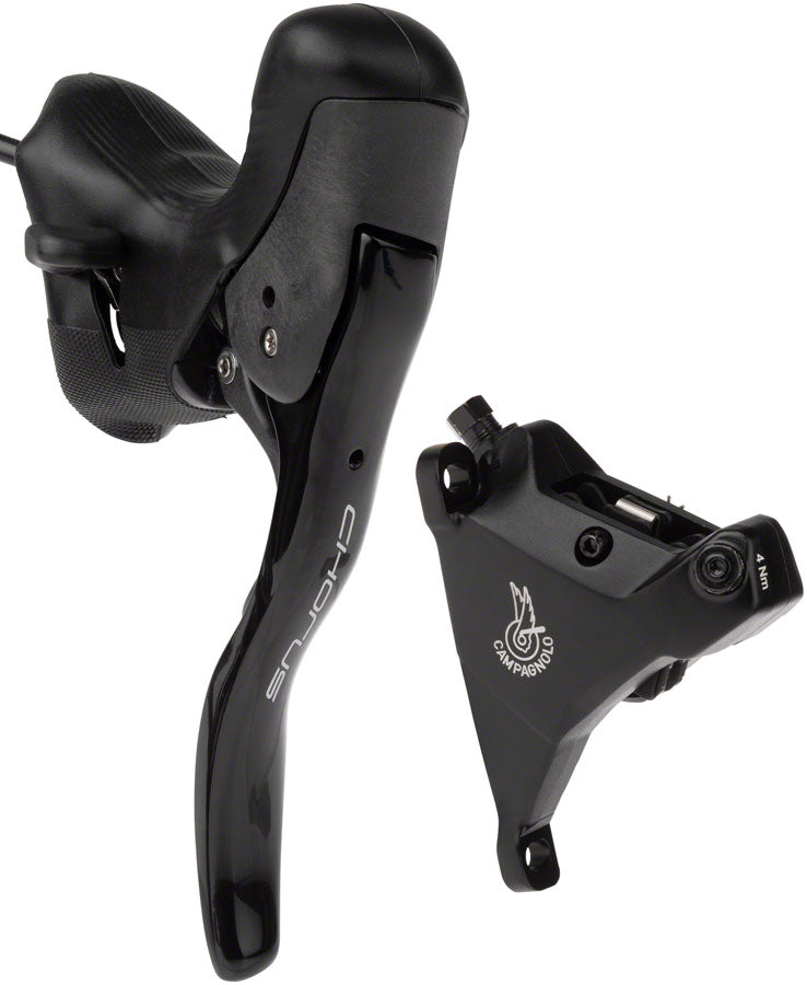 Campagnolo Chorus Ergopower Hydraulic Brake/Shift Lever and Disc Caliper - Left/Front, 12-Speed, 160mm Flat Mount Caliper, Black